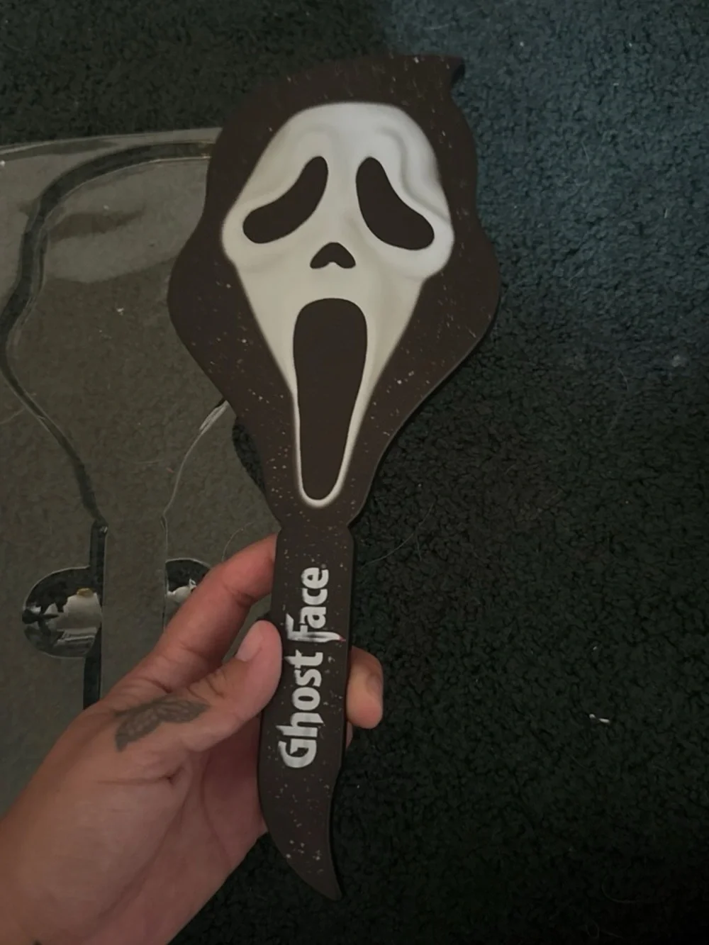Ghost Face Mirror - Black